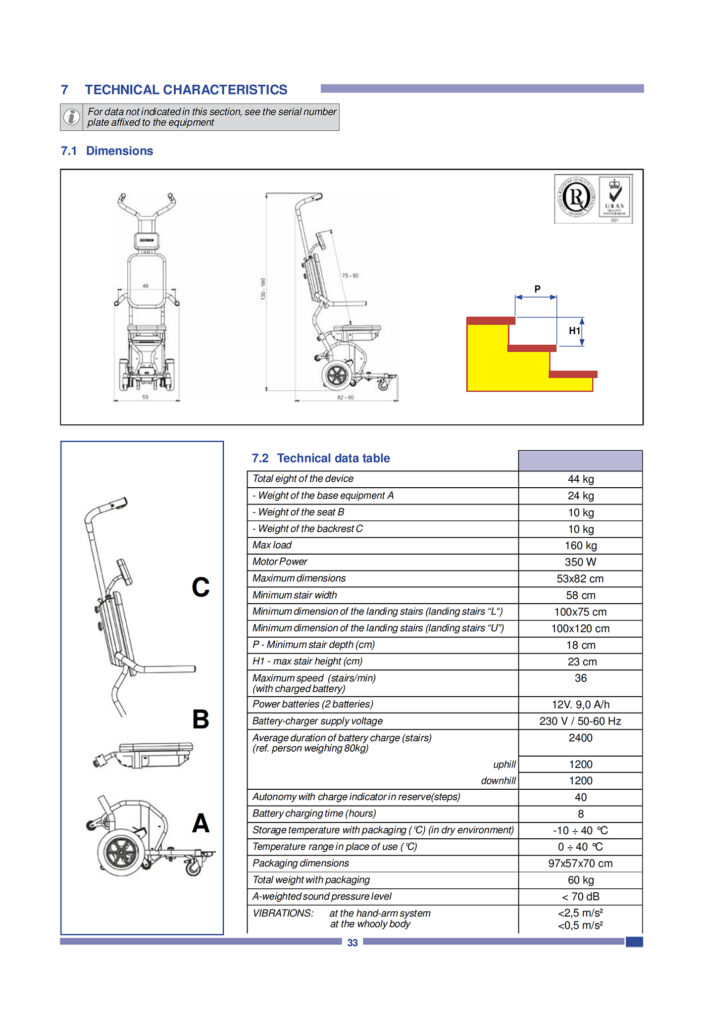 stairclimber specification