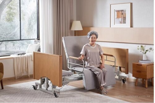 Rehabilition bed with sit up position
